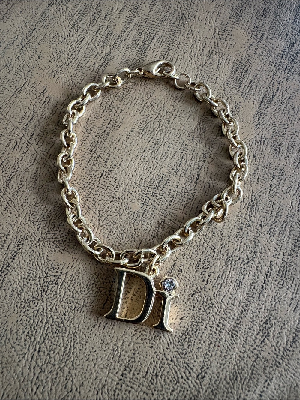 Diamonds International “Di” Gold-Tone Charm Bracelet – New